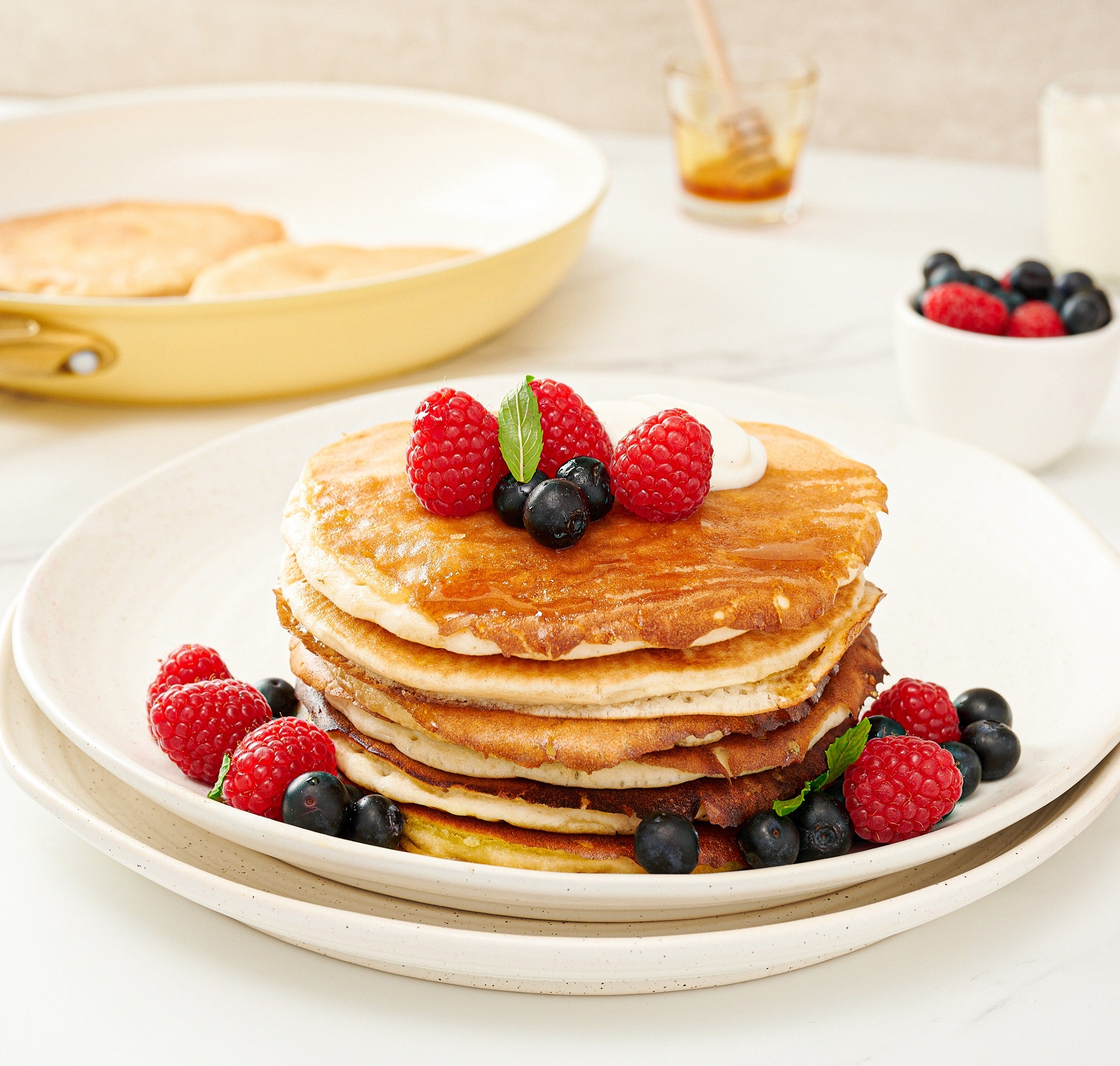 Healthy Berry Pancakes Healthy Ceramic Nonstick Cookware GreenPan