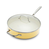 CC004703-001 - GreenLife GREENLIFE ARTISAN SKILLET WITH LID, YELLOW - 30CM - Product Image 1