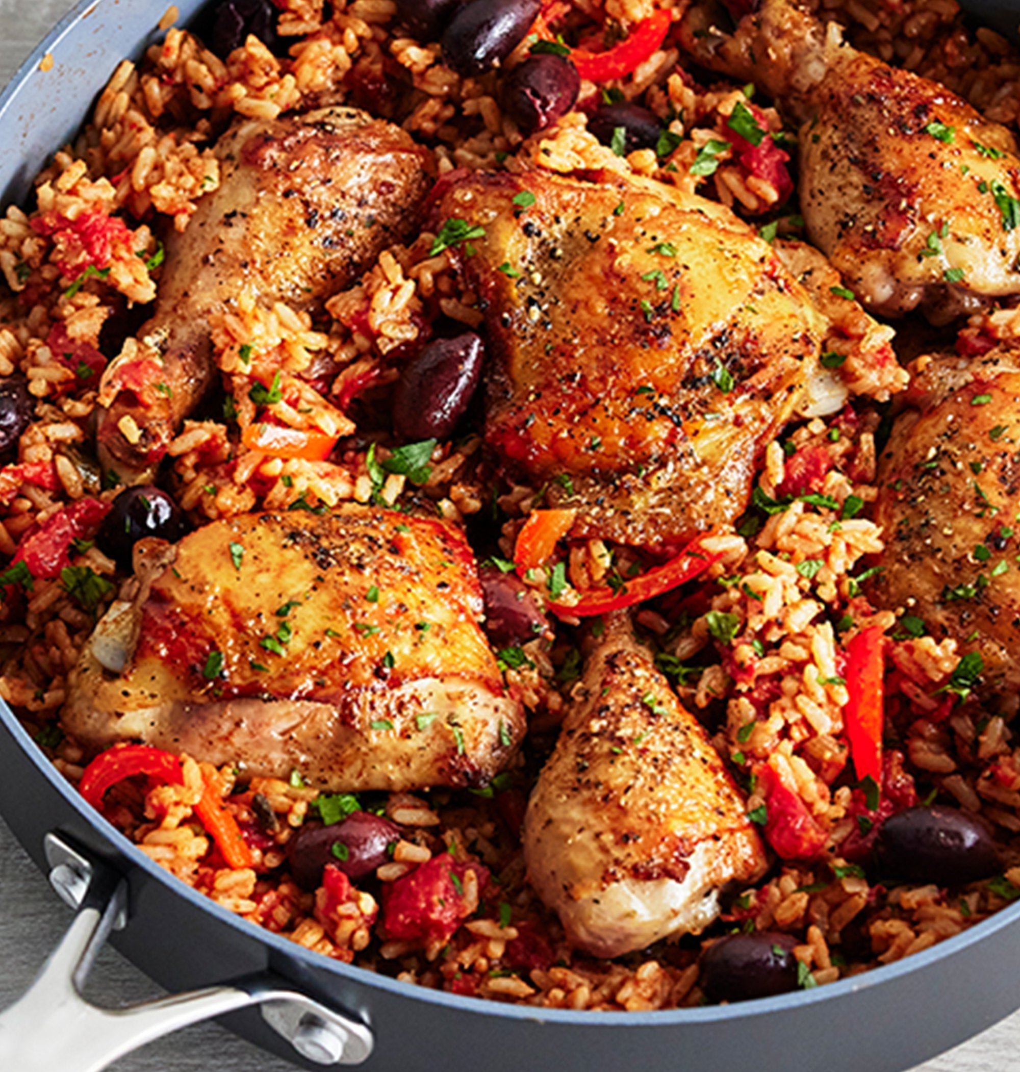 Skillet Italian Chicken and Rice | Healthy Ceramic Nonstick Cookware ...