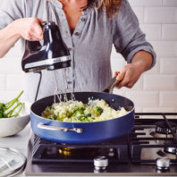 Blue DiamondClassic 4.7L Sauté Pan with Lid and Helper Handle