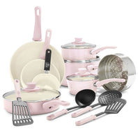 CC002377-001 - GreenLife Soft Grip SOFT GRIP 16PC COOKWARE SETS, PINK - Product Image 1