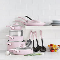 CC002377-001 - GreenLife Soft Grip SOFT GRIP 16PC COOKWARE SETS, PINK - Product Image 2