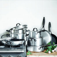 CC002403-001 - Venice Pro 14PC COOKWARE SETS, STAINLESS STEEL/BLACK - Product Image 2