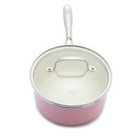 CC004708-001 - Porpoise GREENLIFE ARTISAN 4PC COOKWARE SETS, PINK - 15 & 18CM - Product Image 4
