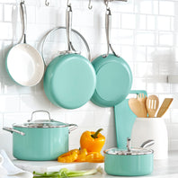 CC004710-001 - Porpoise GREENLIFE ARTISAN 12PC COOKWARE SETS, TURQUOISE - Product Image 2