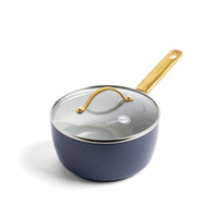 CC004979-002 - Padova Saucepan With Lid, Dark Blue - 18cm - Product Image 1