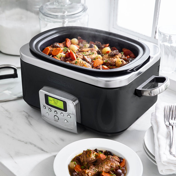 Black Non Stick Ceramic Slow Cooker | GreenPan Australia