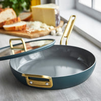 CC007794-102 - Tucci Stanley Tucci™ Ceramic Non Stick 30cm Frypan with Lid | Venetian Teal - Product Image 3