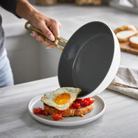 CC007801-102 - Tucci Stanley Tucci™ Ceramic Non Stick 20cm Frypan | Carrara White - Product Image 2