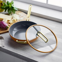 Stanley Tucci™ Ceramic Non-Stick 29cm Stanley Pan Junior | Roma Gold