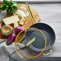 Stanley Tucci™ Ceramic Non-Stick 29cm Stanley Pan Junior | Roma Gold