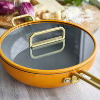 Stanley Tucci™ Ceramic Non-Stick 29cm Stanley Pan Junior | Roma Gold