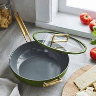 Stanley Tucci™ Ceramic Non-Stick 29cm Stanley Pan Junior | Tuscan Olive
