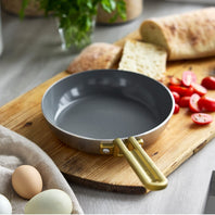 CC009001-102 - Tucci Stanley Tucci Ceramic Non-Stick 11 PC Cookware set Stainless Steel - Product Image 4