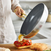 CC009004-102 - Tucci Stanley Tucci Ceramic Non-Stick 20cm and 28cm Frypan Set Stainless Steel - Product Image 3