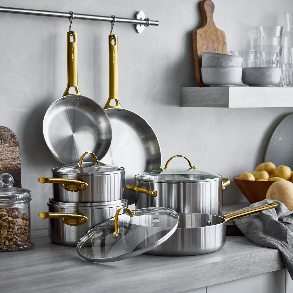 CC009246-102 - Padova Padova 10pcs Cookware Set, Stainless Steel - Product Image 2