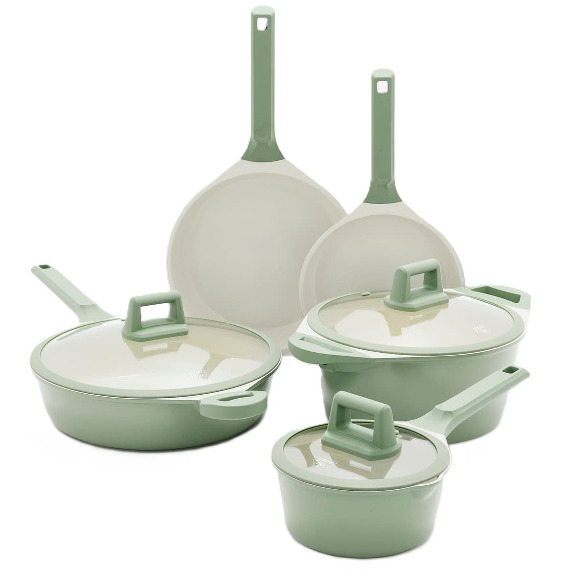 GreenLife Arte<br> 8pc Cookware Set, Green Sage