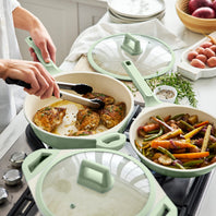CC009262-001 - Arte Greenlife Arte 8pc Cookware Set, Green Sage - Product Image 4