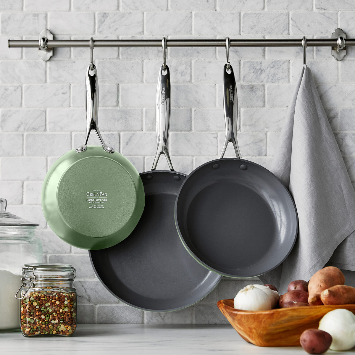 CC009404-102 - Valencia Pro Valencia Pro 3pc Cookware Sets, Sage - Product Image 2