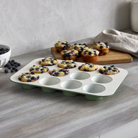 CC009827-103 - Reserve GreenPan Reserve Muffin Pan, Sage Green - 12 Cup - Product Image 3