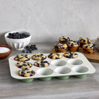 CC009827-103 - Reserve GreenPan Reserve Muffin Pan, Sage Green - 12 Cup - Product Image 4