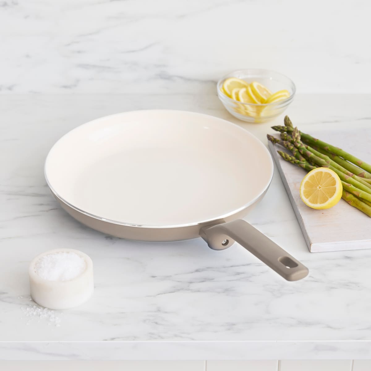 CC009918-101 - Essence GreenPan Essence Frying Pan, Taupe - 30cm - Product Image 2