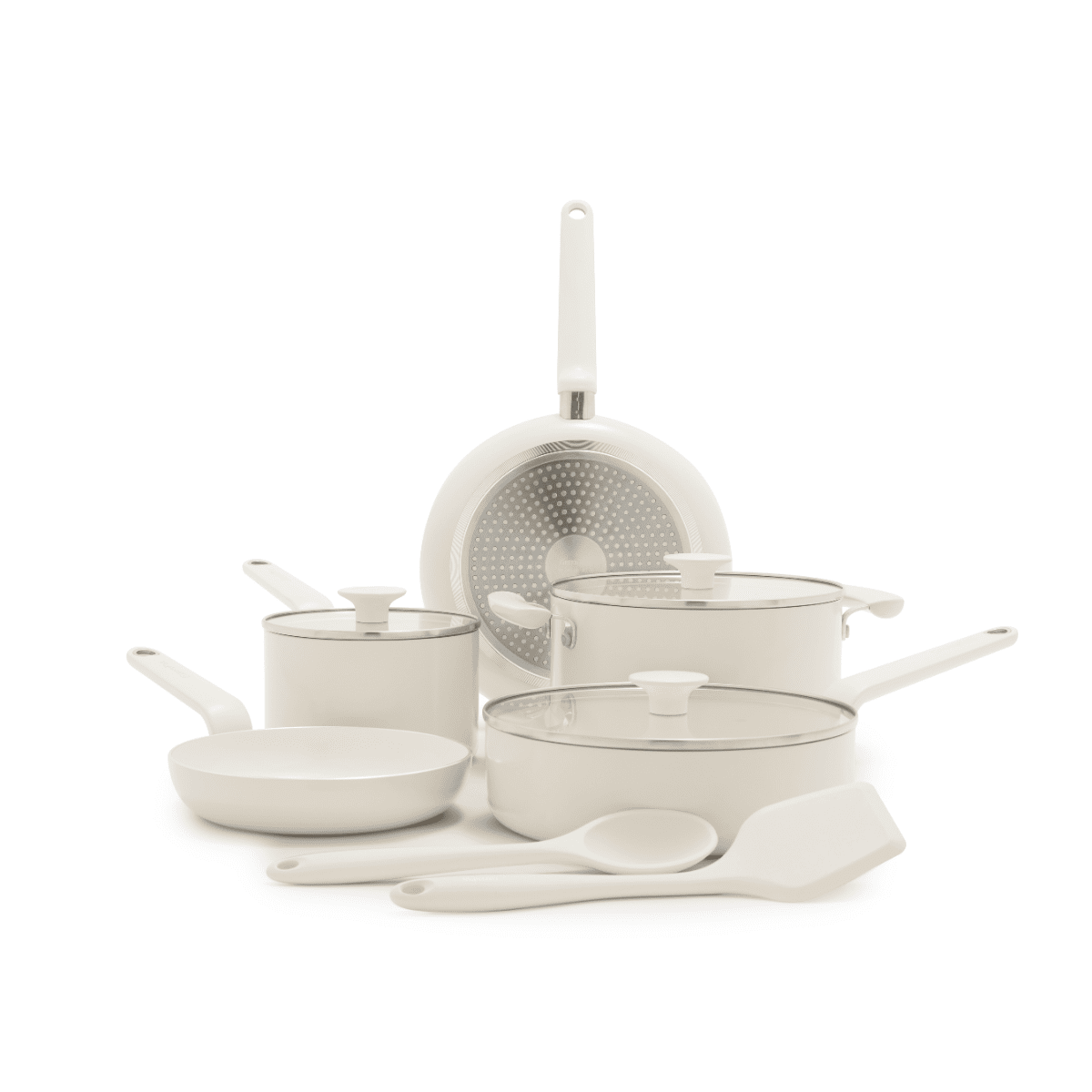 Rio Advanced<br> 10 Pcs Cookware Set, Cream White