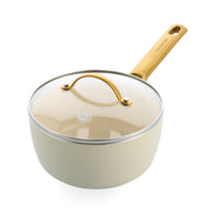 CC010333-103 - Padova Padov Saucepan With Lid, Cream White - 18cm - Product Image 1