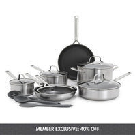 Apex Thermobond Hybrid Ceramic Non-stick 7(15)pc Cookware Set