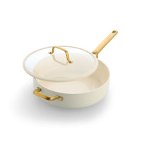 CC011550-102 - Reserve Pro Reserve Pro Skillet With Lid, Cream White - 28cm - Product Image 1
