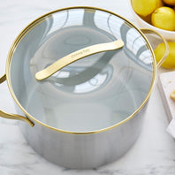 CC012074-102 - GreenPan x Donna Hay Donna Hay by GreenPan 3-Ply Stainless Steel Stockpot with Lid, 26CM/9.5L - Product Image 5