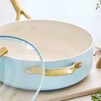 Donna Hay by GreenPanCeramic Non-Stick Sauté Pan with Lid, 26CM