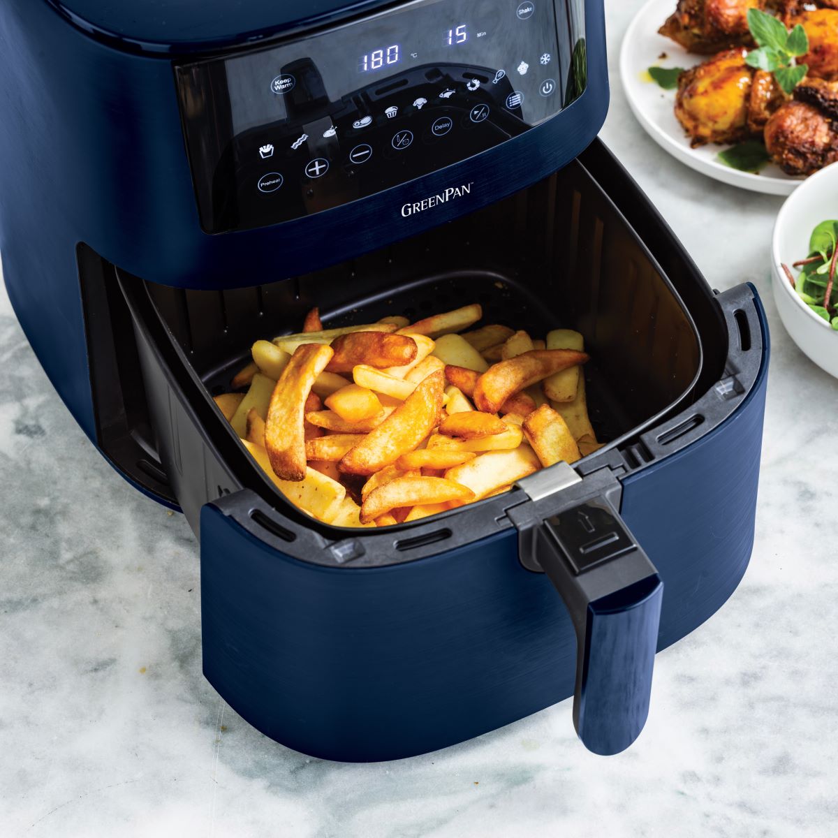 Bistro XXL Air Fryer Oxford Blue Healthy Ceramic Nonstick