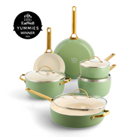 Padova 10pc Cookware Sets, Sage