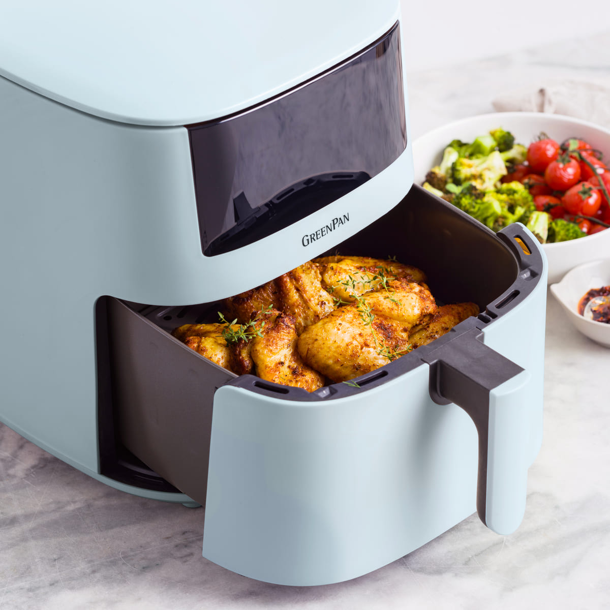 Bistro XXL Coloured Air Fryer - Light Blue