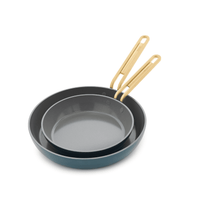 Stanley Tucci™ Ceramic Non-stick 20cm and 26cm Frypan Set | Venetian Teal