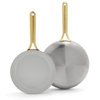 Donna Hay by GreenPan3-Ply Stainless Steel 2-Piece Frypan Set, 24CM and 28CM