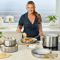 Donna Hay by GreenPan3-Ply Stainless Steel 2-Piece Frypan Set, 24CM and 28CM