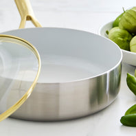 Donna Hay by GreenPan3-Ply Stainless Steel Sauté Pan with Lid, 26CM