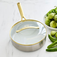 Donna Hay by GreenPan3-Ply Stainless Steel Sauté Pan with Lid, 26CM