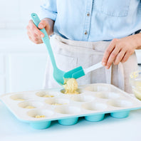 BW000056-002 - GreenLife Bakeware 12-cup Muffin Pan, Turquoise - 39 x 28cm - Product Image 2