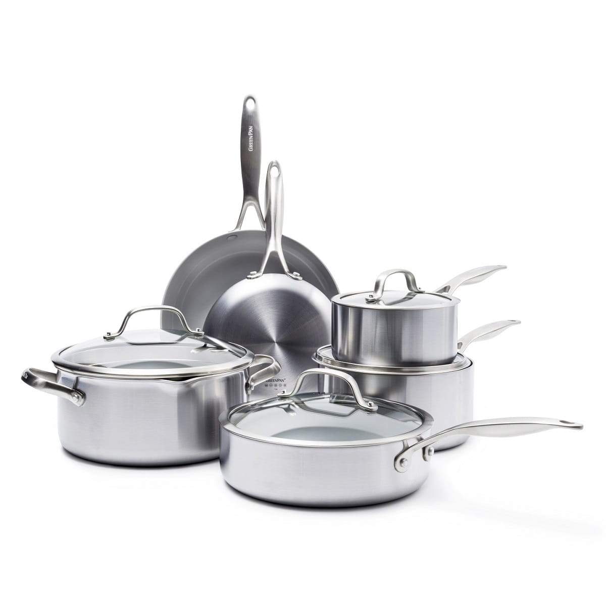 CC000018-001 - Venice Pro 10pc Cookware Sets, Stainless Steel - Product Image 1