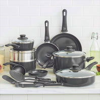 CC001021-002 - GreenLife GREENLIFE SOFT GRIP 16PC COOKWARE SETS, BLACK - Product Image 2