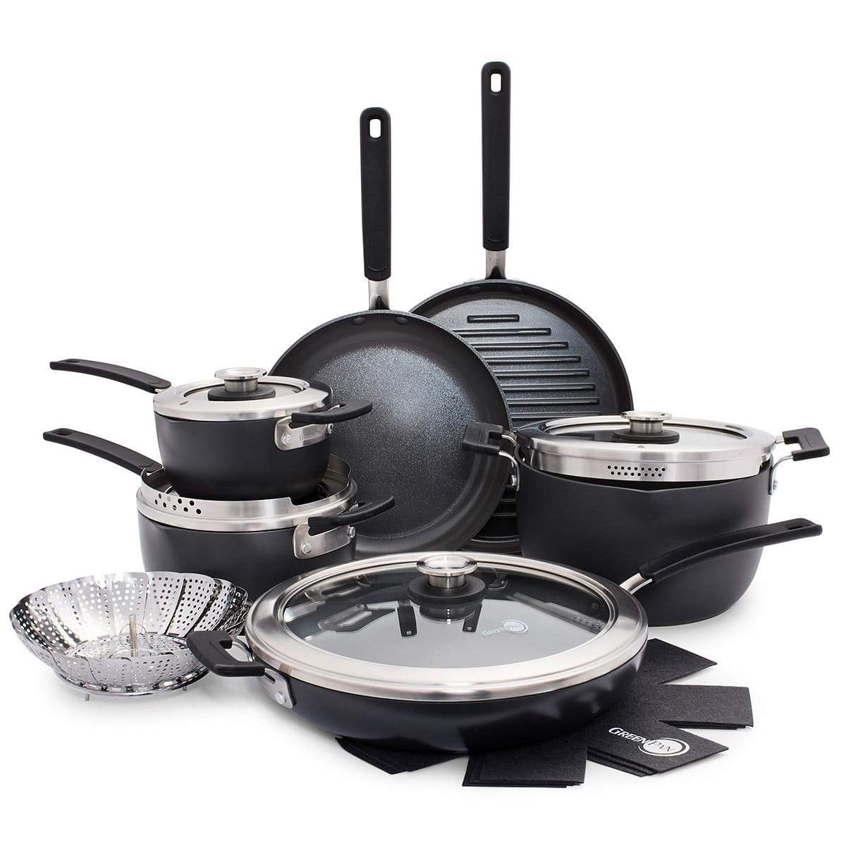 CC002120-001 - Levels 14pc Cookware Sets, Dark Grey - Product Image 1