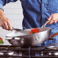 CC002258-001 - Venice Pro Wok with Lid, Stainless Steel - 30cm - Product Image 5