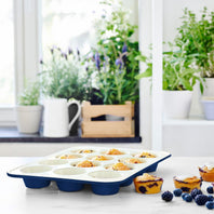 CC003901-001 - GreenLife Bakeware 12-cup Muffin Pan, Navy - 39 x 28cm - Product Image 2