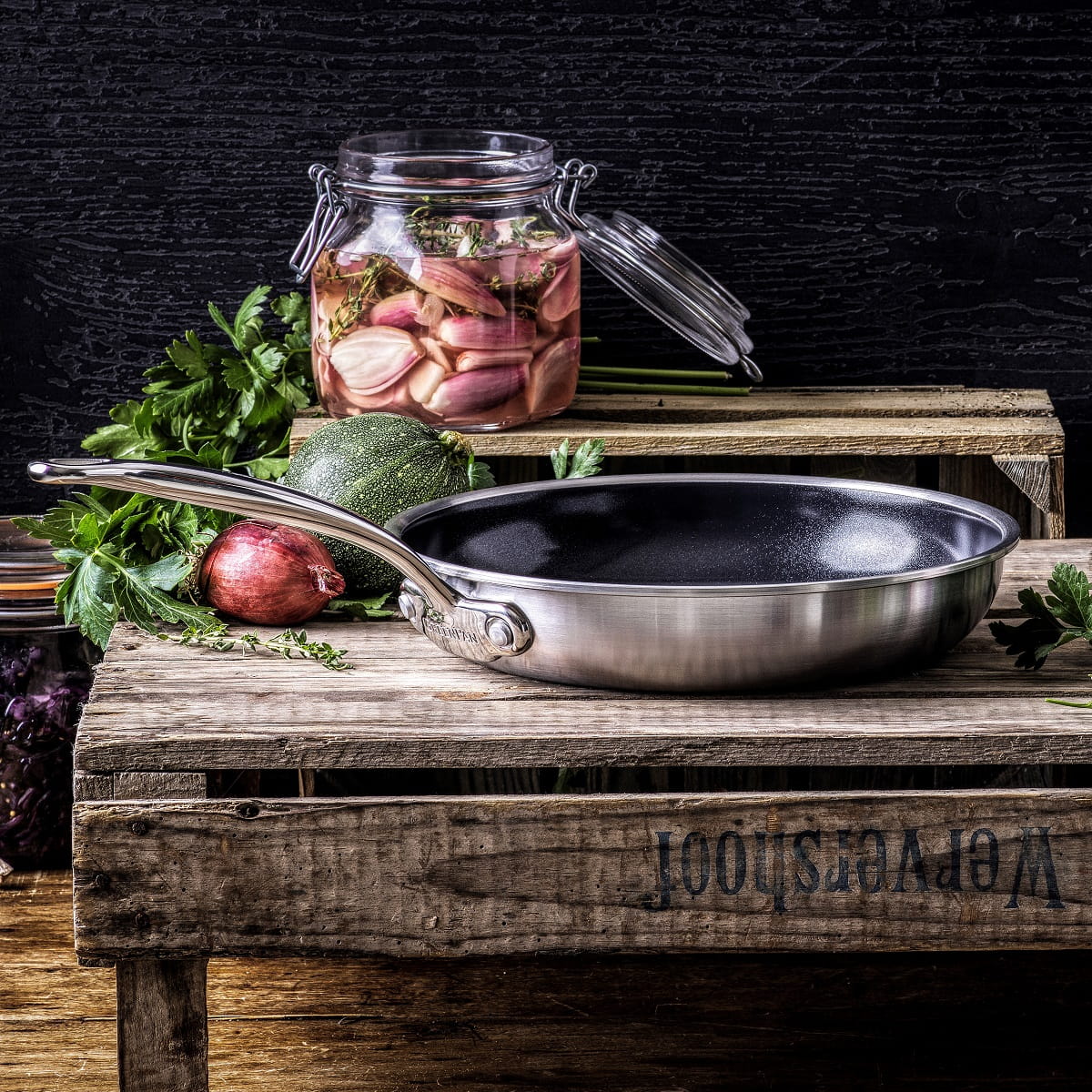 Premiere Frying Pan, Stainless Steel - 20cm