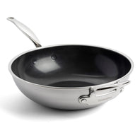 CC004413-001 - Premiere Wok with Lid, Stainless Steel - 30cm - Product Image 3