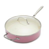 CC004702-001 - GreenLife GREENLIFE ARTISAN SKILLET WITH LID, PINK - 30CM - Product Image 1