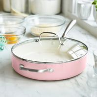 CC004702-001 - GreenLife GREENLIFE ARTISAN SKILLET WITH LID, PINK - 30CM - Product Image 2